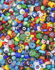 Millefiori Glass Mosaic Tiles for Crafts, Mosaic Glass Pieces,No-Hole Millefiori Glass Beads, Mosaic for Christmas Ornaments,Mosaic Jewelry