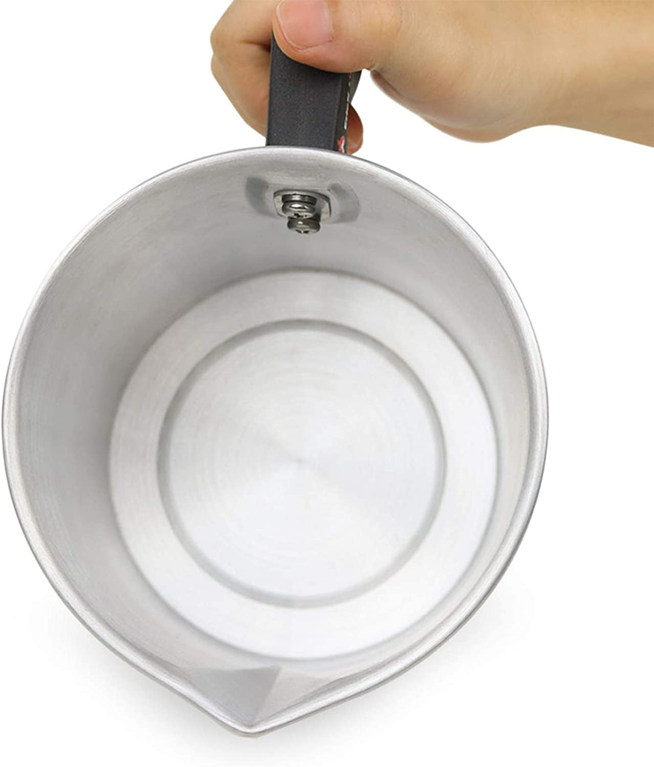Candle Making Pouring Pot,2 Pounds,Double Boiler Wax Melting Pot,Dripless Pouring Spout &amp; Heat-Resisting Handle Designed,Aluminum Construction Candle Making Pitcher