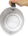 Candle Making Pouring Pot,2 Pounds,Double Boiler Wax Melting Pot,Dripless Pouring Spout & Heat-Resisting Handle Designed,Aluminum Construction Candle Making Pitcher