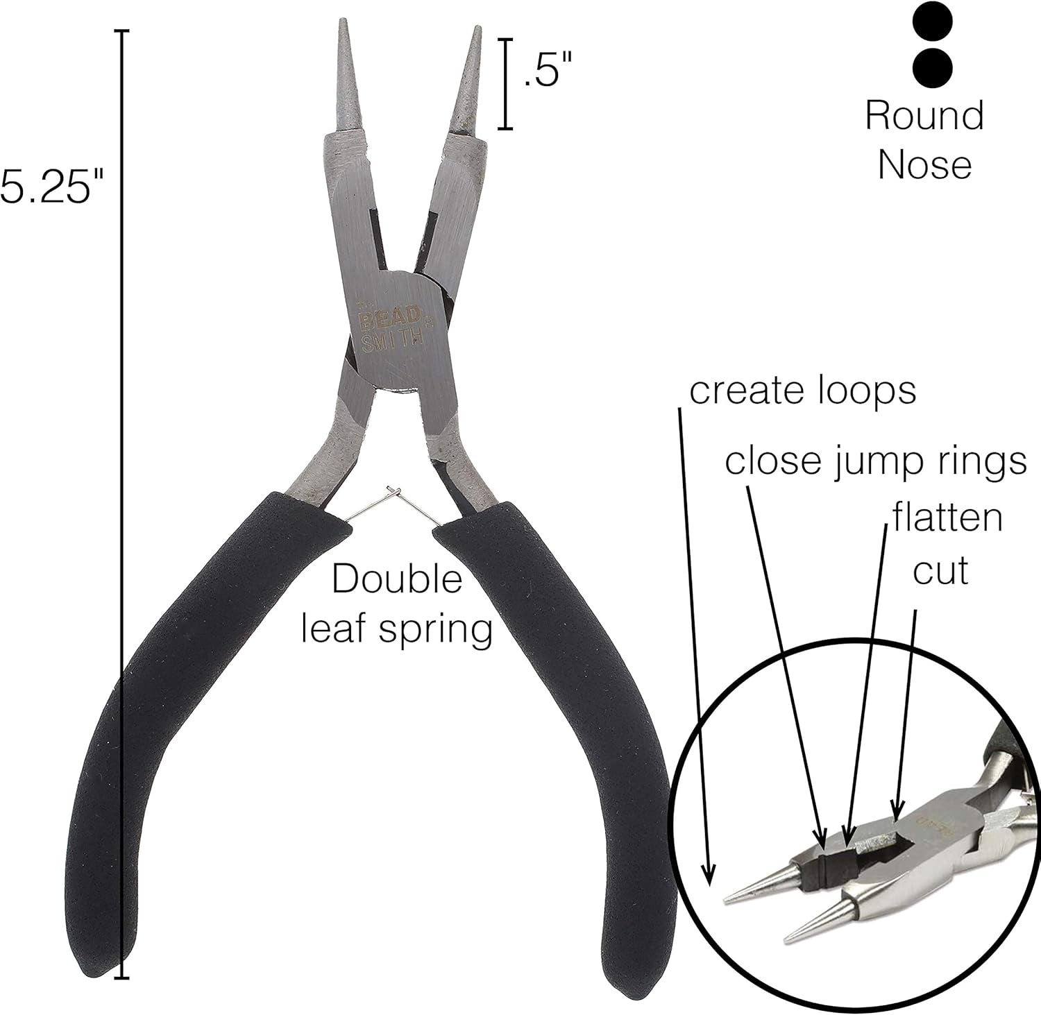 4-In-1 All-Purpose Pliers for Cutting and Flattening Wire, Jewelry Making Tool
