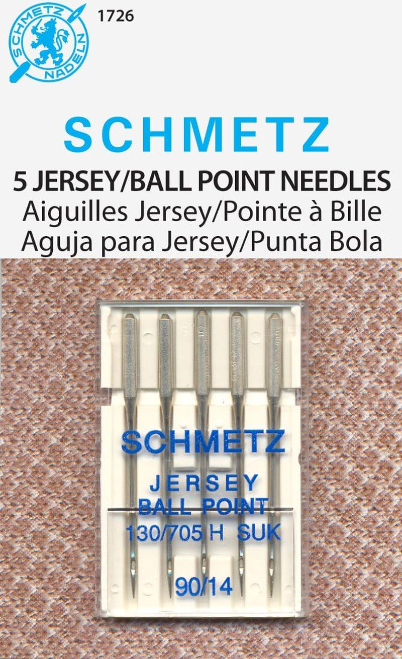 Jersey (130/705H SUK) Sewing Machine Needles - Carded - Size 90/14