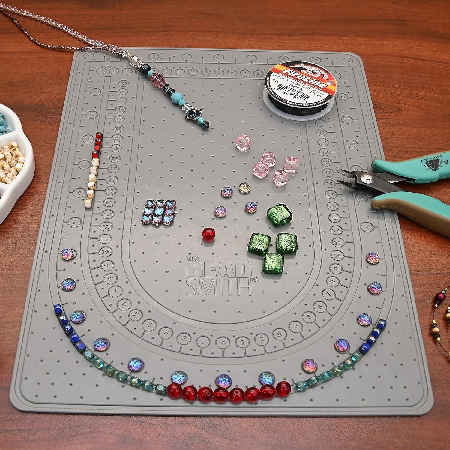 Sticky Bead Mat, 8.75 X 12 Inches, Grey Color, Anti-Slip Pad, Rinse and Reuse Technology, Accessories for Diamond Painting, Jewel, Beads