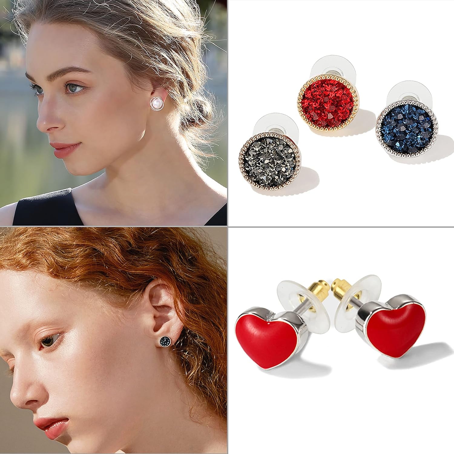 - Bullet Clutch Earring Backs with Pad, 76 Pcs, Gold &amp; Silver, Rubber Earring Backings, Earring Backs for Studs, Earring Backs Replacements, Pierced Earring Backs, Earring Stoppers.
