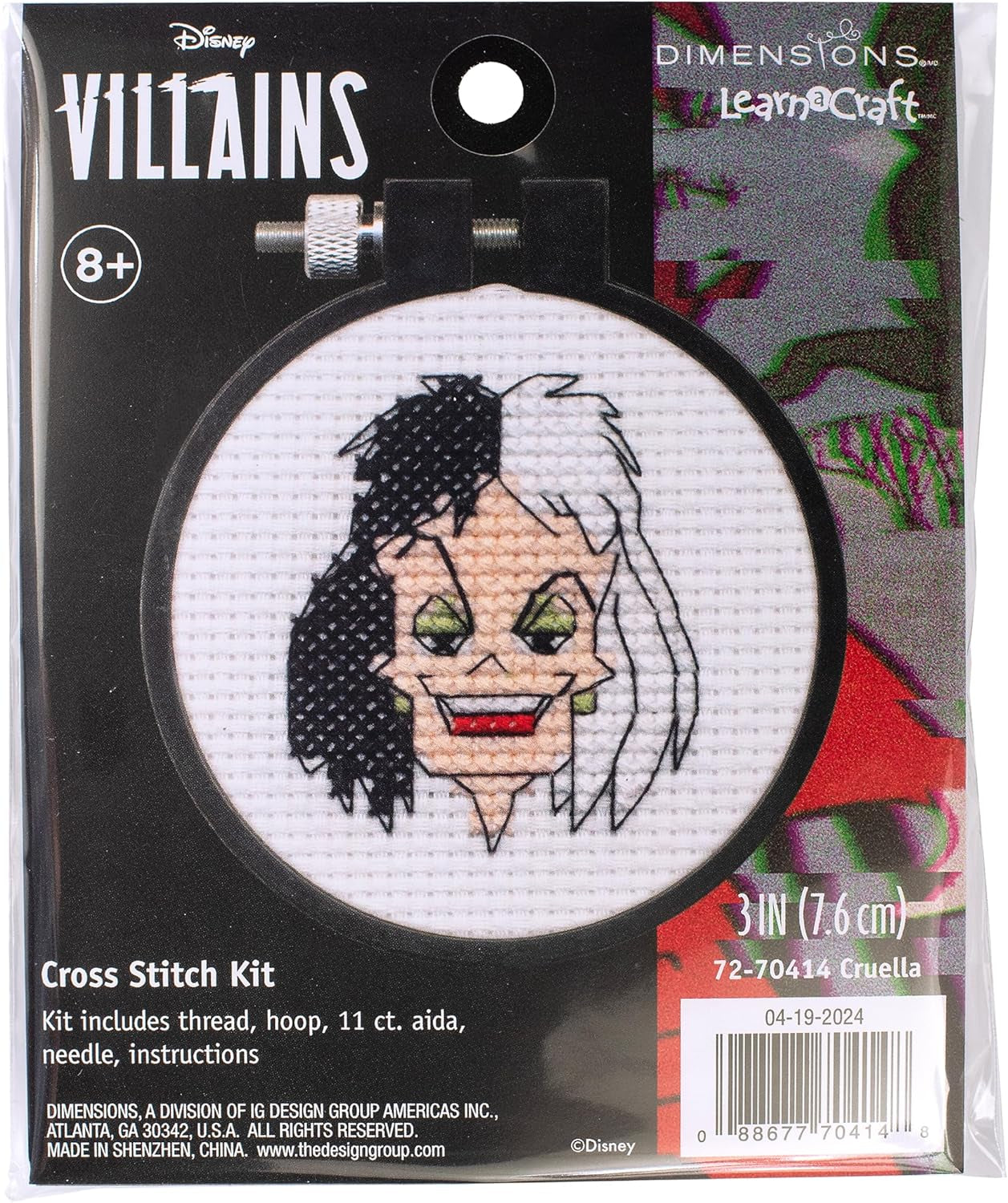 I Can&#39;T Adult Today Counted Cross Stitch Kit for Beginners, 6&#39;&#39;