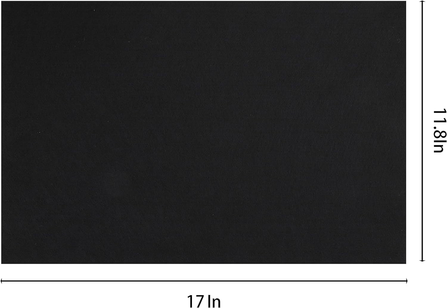 10 Pack Black Stiff Felt Sheet, 17X11.8 Inches Fabric Hard Felt Squares Craft Felt for DIY Crafts, Sewing, Decorative Projects