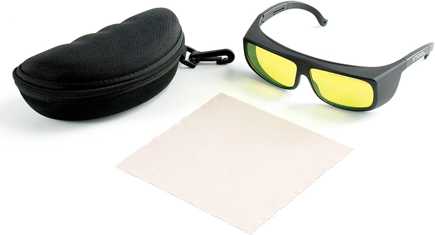 Laser Safety Glasses OD 6+190Nm–460Nm & 800Nm–1100Nm, Laser Safety Goggles for  F1, F1 Ultra, M1, M1 Ultra, S1, D1, P2 and Most Laser Engraving, Laser Engraver Accessories
