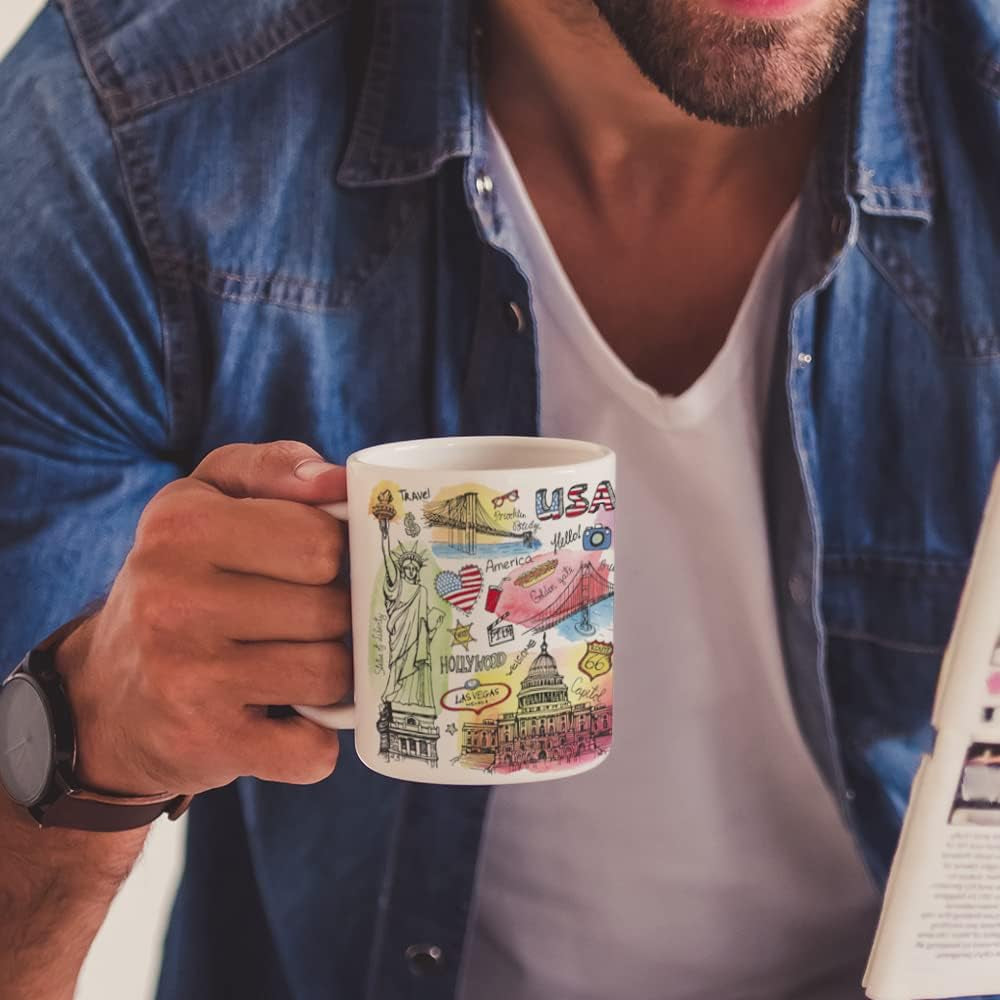 8 Pack Sublimation Mugs Blanks 11 OZ Coffee Mugs White Ceramic Photo Cups Bulk for Cricut Mug Press Print