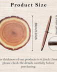 4 Pack 12 Inch X 5MM Artificial Thin UV Printed round Plywood, Imitative Wood Slices Place Mats for Wedding Centerpiece, Table Centerpieces and Other DIY Decoration Projects