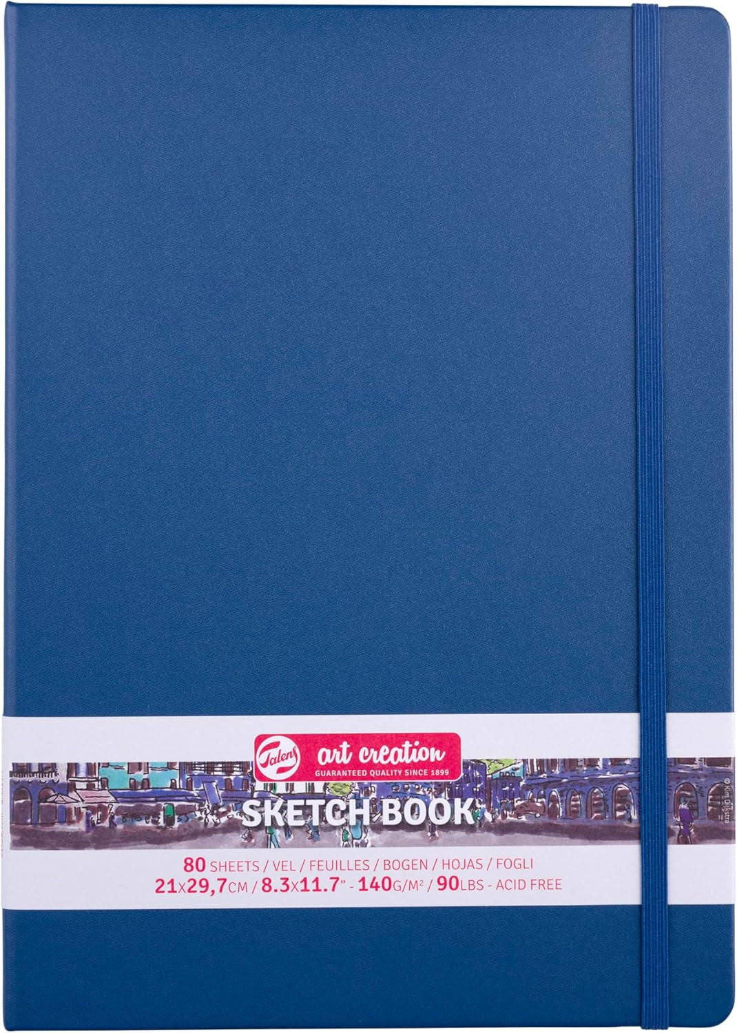 Talens Japan T9314-233M 452248 Art Creation Sketchbook, Drawing Notebook, 8.3 X 11.8 Inches (21 X 30 Cm), Navy Blue