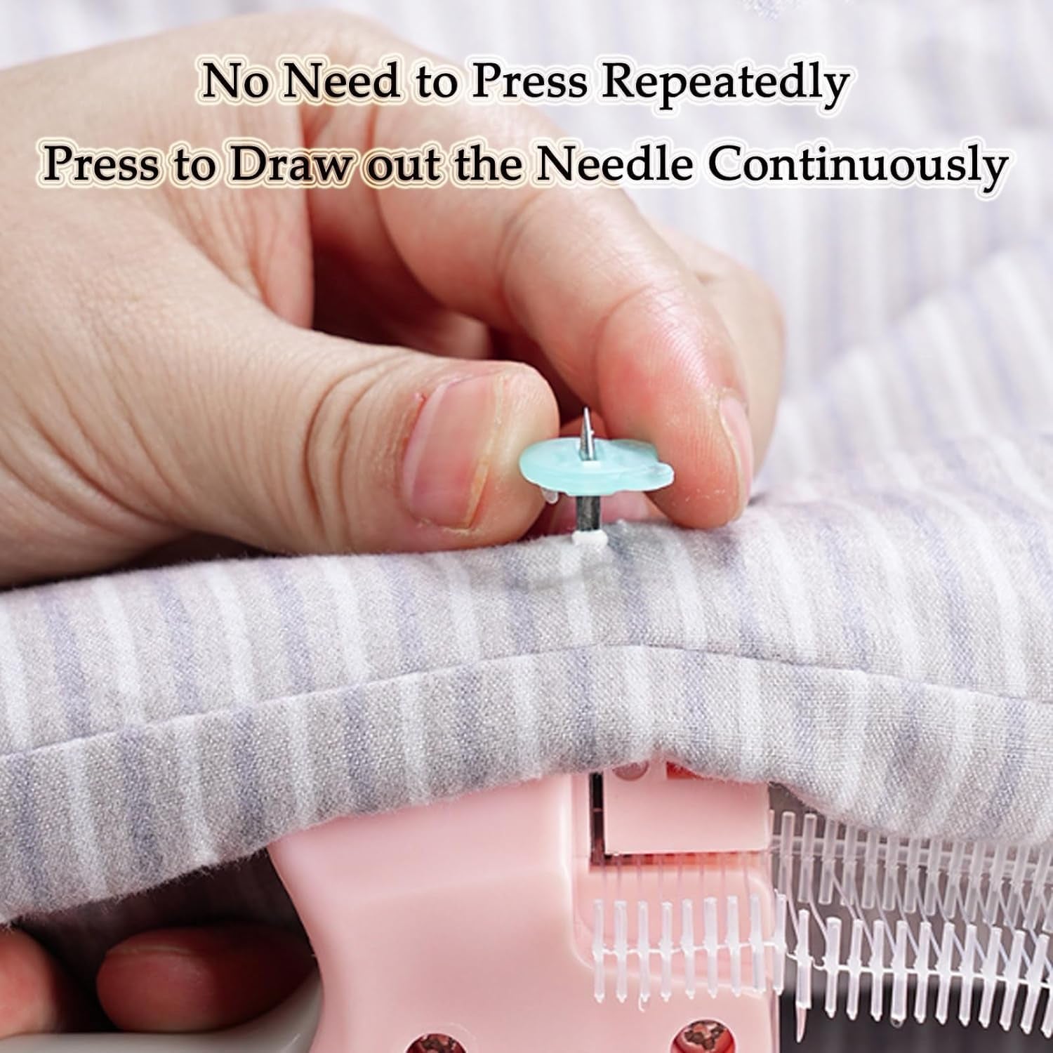 Quick Clothing Fixer, Quick Clothes Fixer, Quick Clothing Fixer Gun, Mini Quick Repair Garment Sewing Machine, Instant Buttons Garment Connector with Buckles Needles (1-Pink)