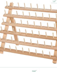 Wooden Thread Rack Sewing and Embroidery Thread Holder, 60 Spools, 2 Pack