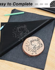 Carbon Transfer Copy Paper with Embossing Stylus Tool for Tracing,  30 Sheets Graphite Transfer Tracing Paper with 5 Pcs Embossing Dot Tools for Tracing on Wood, Paper, Canvas (8.5 by 11 Inch)