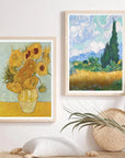 5D Diamond Art Kits for Adults Beginners 6 Pack - DIY Van Gogh Diamond Art Paint with Diamonds round Full Drill Diamond Dots Painting for Adults Kids Sunflowers Gem Art Pictures Art Wall Decor