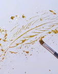 Gold Leaf Adhesive,Gilding Adhesive,Gold Leaf Glue for Craft, Arts, Wood Use (100Ml + Brush + Gloves)