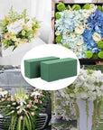 6Pc Wet Fresh Floral Foam Blocks Green Florist Foam Bricks for Spring Fresh Flower Arrangement and Crafts Supply 8.9(L) X 3.9(W) X 3(H)