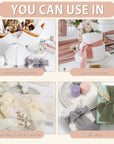 Chiffon Ribbon Fringe Silk Ribbon 9 Rolls Handmade Frayed Edges Ribbon 1.5 Inch X 3 Yard Fabric Boho Ribbon for Gift Wrapping Wedding Invitations Decoration DIY Craft Bridal Bouquets