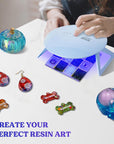 UV Light Pro,Longer 2,3,5M Time Setting UV Lamp with Larger Coverage Area and More Concentrated Lights,Portable & Foldable UV Resin Light for Resin Molds, Jewelry Making