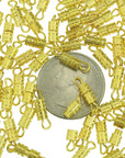 Barrel Screw-100Pcs-Screw Type Clasp 4X15Mm-10 Retail Packaging
