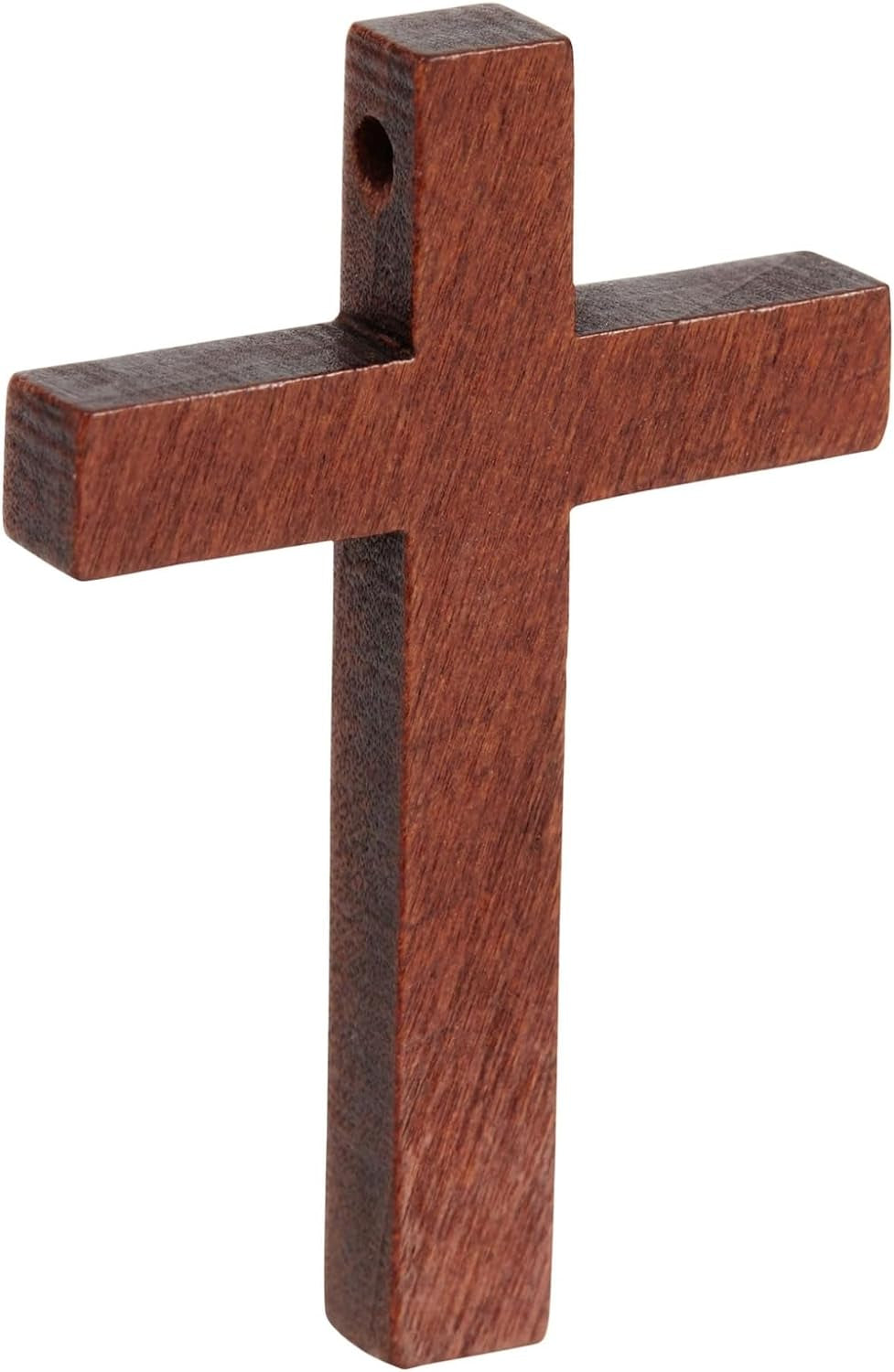 50 Pack Bulk Small Cross Set for Crafts, Wooden Cross Charms for Christian Baptism, Easter, First Communion, Rosary (1 X 2 In)