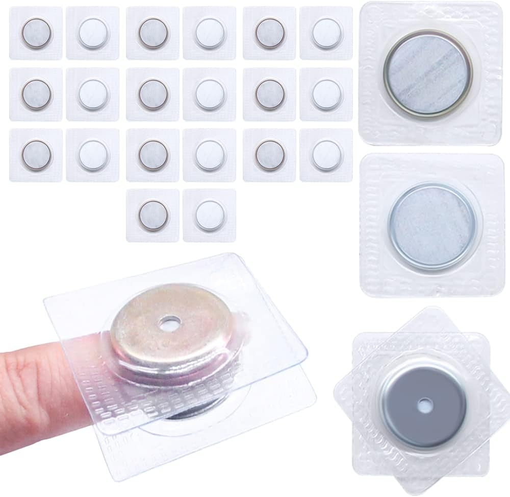 Hidden Sew Magnetic Snap Invisible Hidden Sew in PVC Hidden Purse Closure for Fastener Handbag Cloth Clasp DIY Craft Sewing Tools