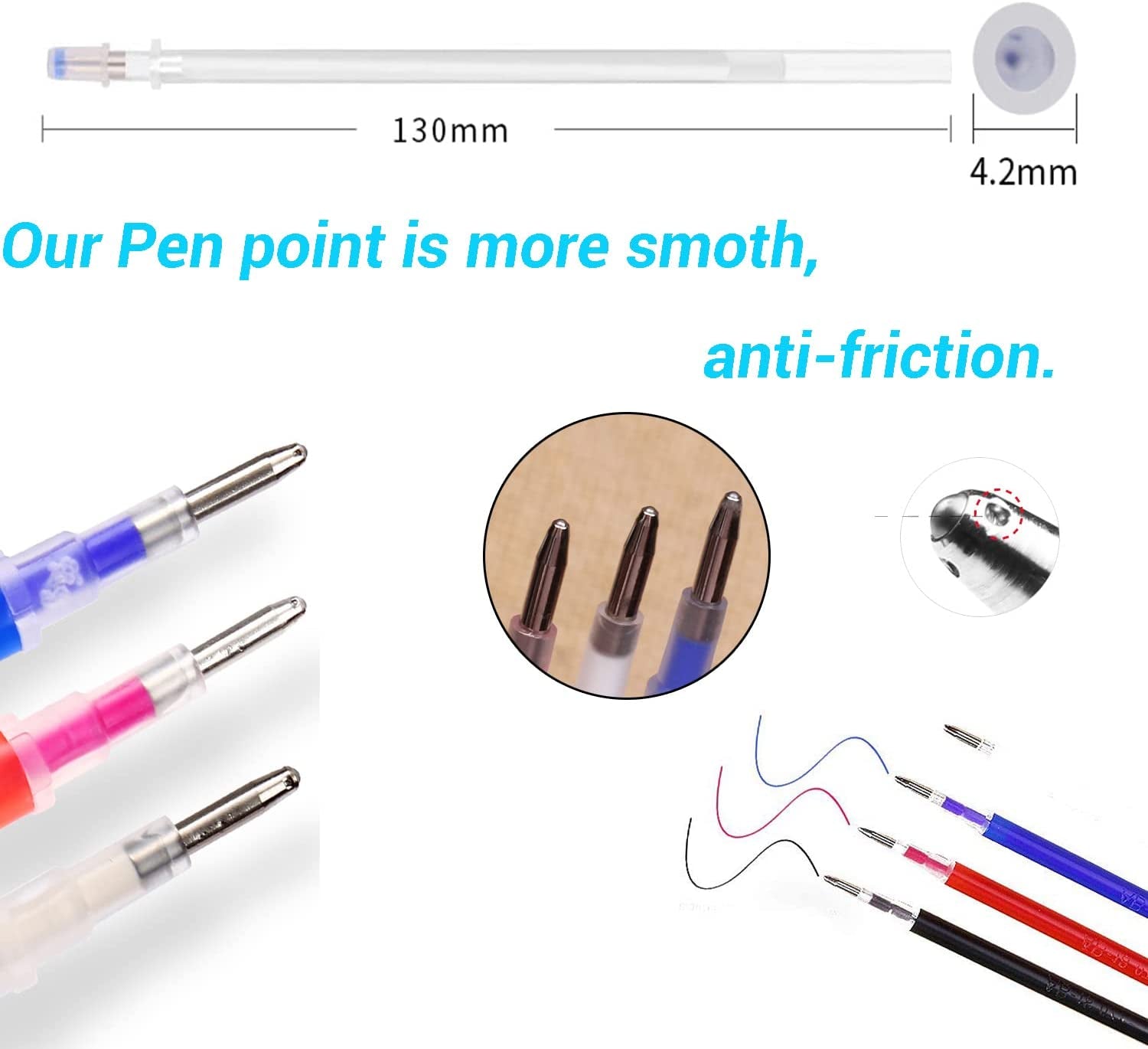 Heat Erasable Fabric White Marking Pens with 20 Refills for Tailors Sewing and Quilting Dressmaking, White Heat Erase Pens of Fabrics.