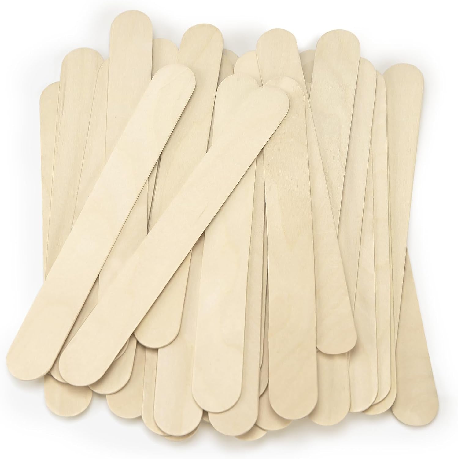 8'' Jumbo Craft Sticks - 90PCS Extra Large Natural Premium Wood, Ice Cream Sticks, Jumbo Sticks, Large Tongue Depressors, Plant Labels, Hair Removal and Waxing Supplies, Crafting