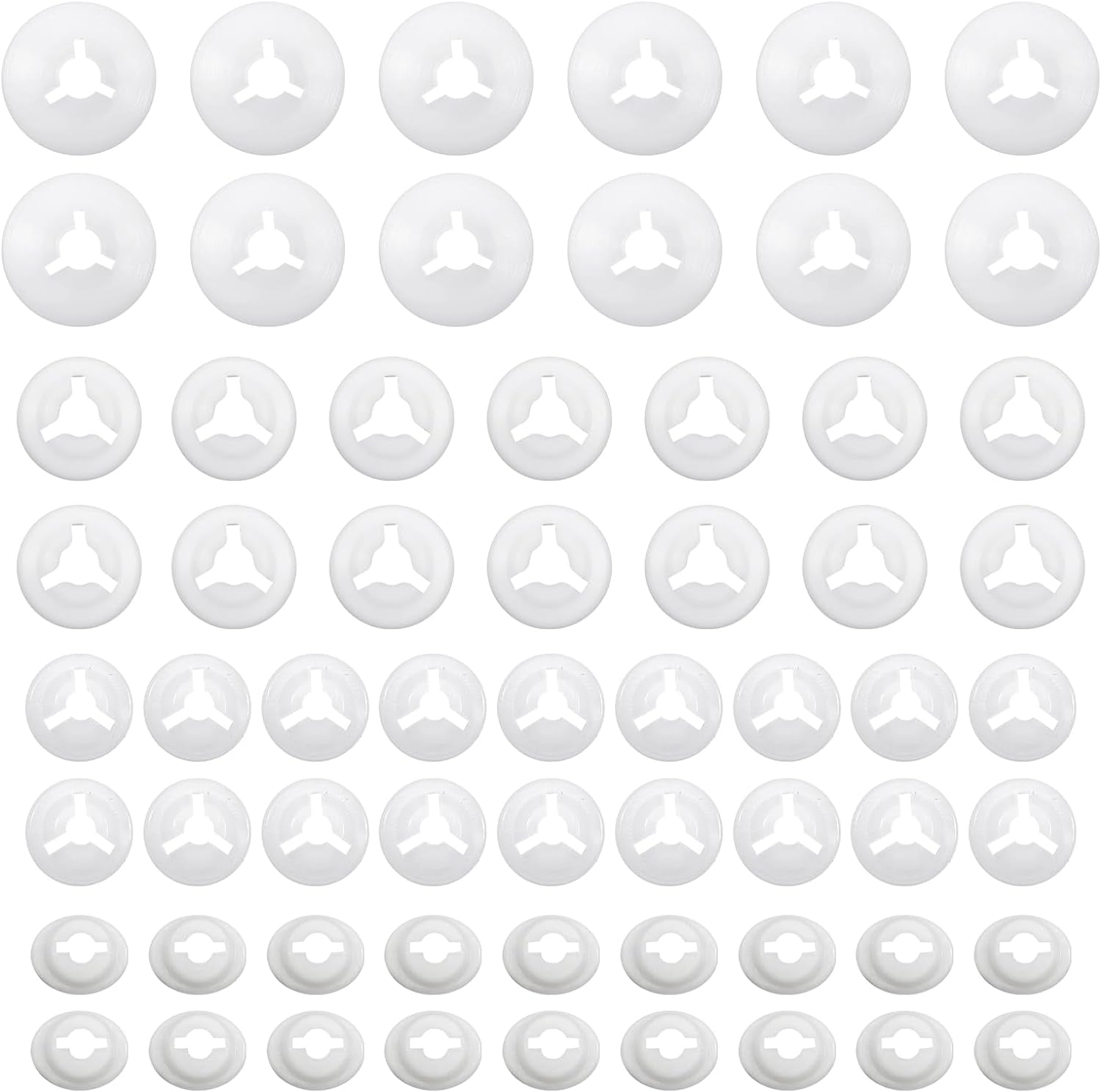 180Pcs Safety Eyes Backs 12Mm to 20Mm Plastic Washers for Safety Eyes and Noses Doll Accessories Washers for Stuffed Animals Amigurumis Crochet Bears Doll Making