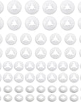 180Pcs Safety Eyes Backs 12Mm to 20Mm Plastic Washers for Safety Eyes and Noses Doll Accessories Washers for Stuffed Animals Amigurumis Crochet Bears Doll Making