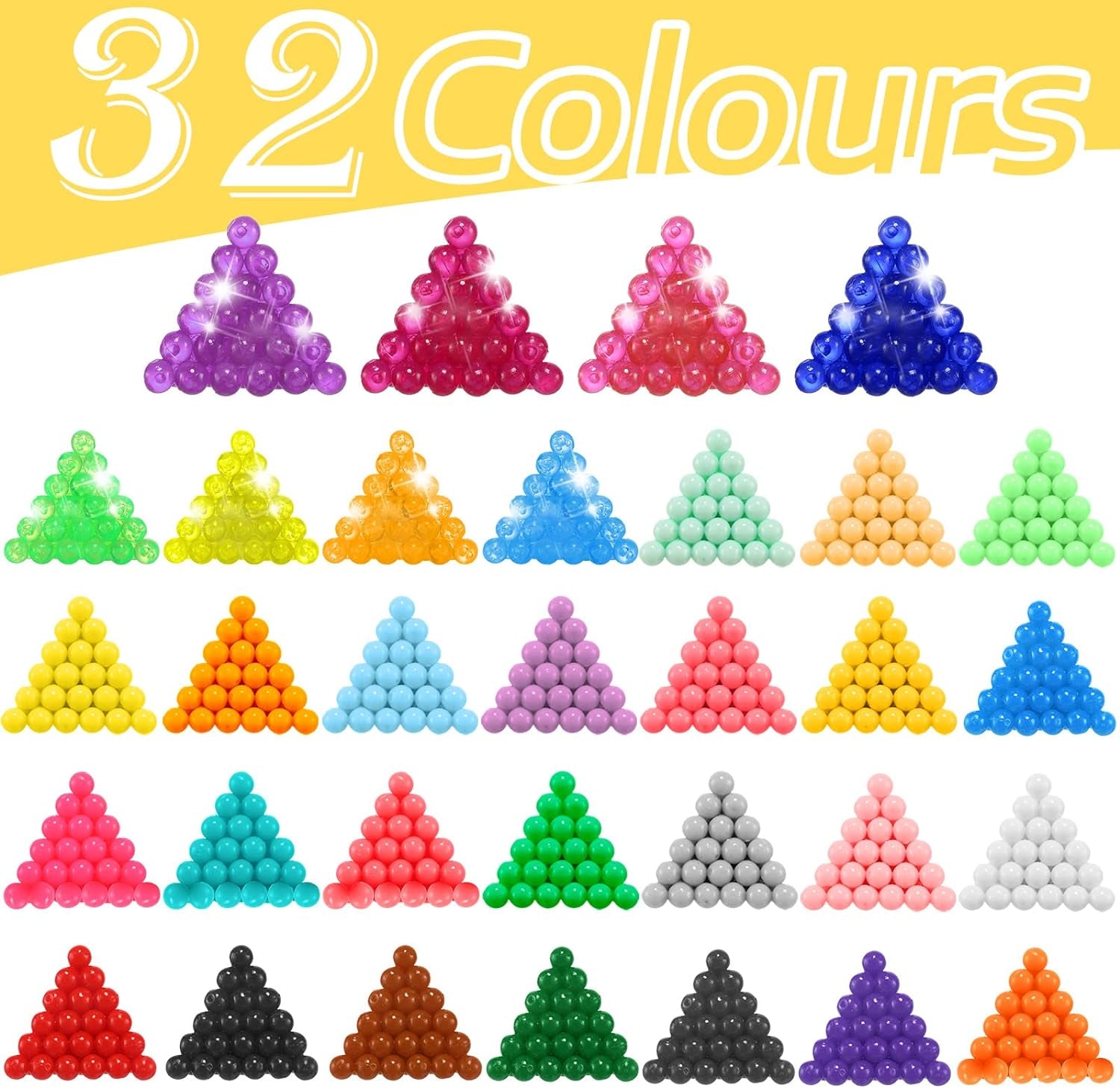 Non-Iron Fuse Beads Kit 3220 Pcs Beads in 32 Colors Unlimited Creativity Starter Kit