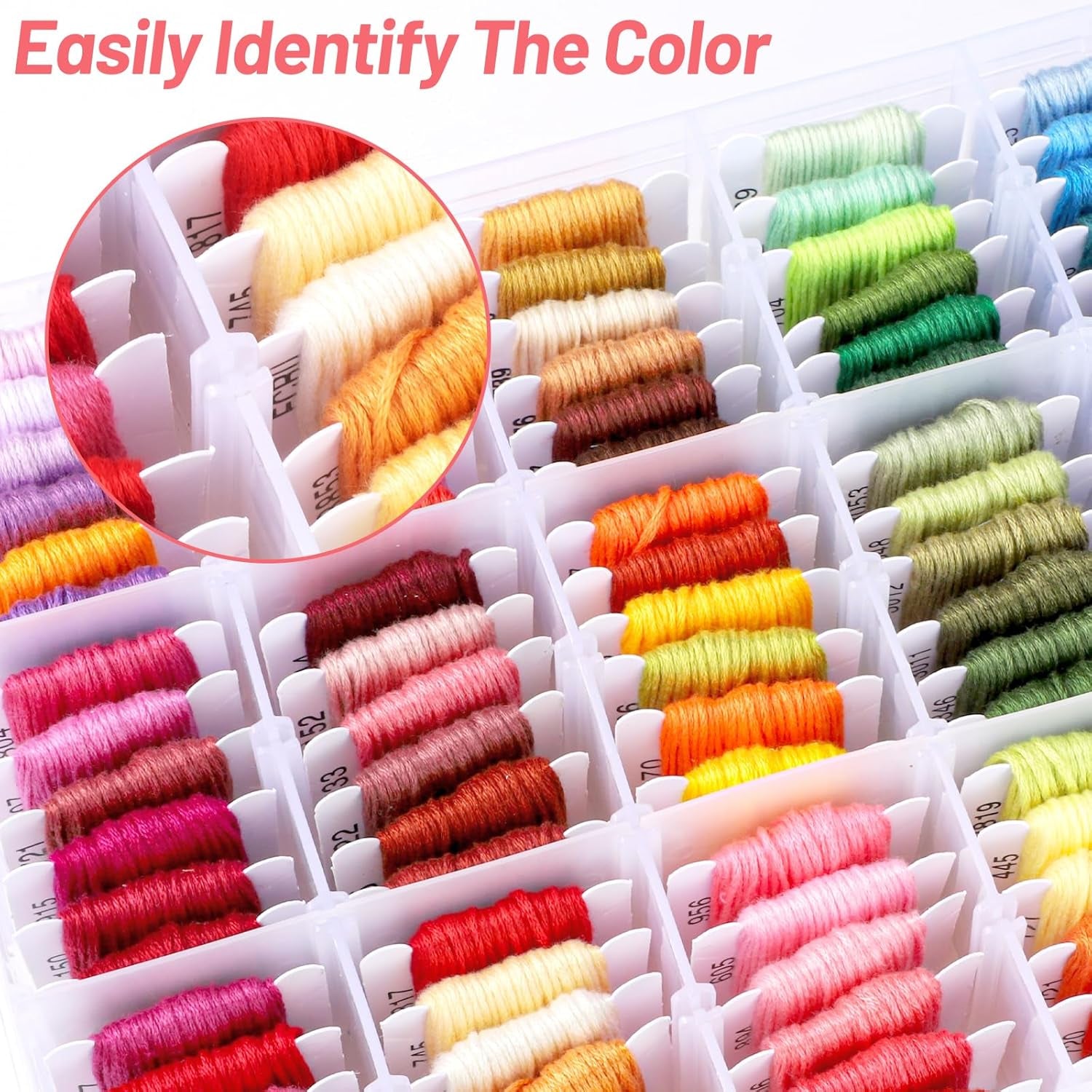 1060 Pcs String Bracelet Kit, Friendship Bracelets String Making Kit Including 110 Colors Embroidery Floss, 900 Beads and 50 Cross-Stitch Tool, String Kit for Friendship Bracelet Making
