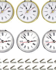 6Pcs Clock Parts for Clock Resin Mold,Clock Pieces for Clock Epoxy Casting Resin Mold