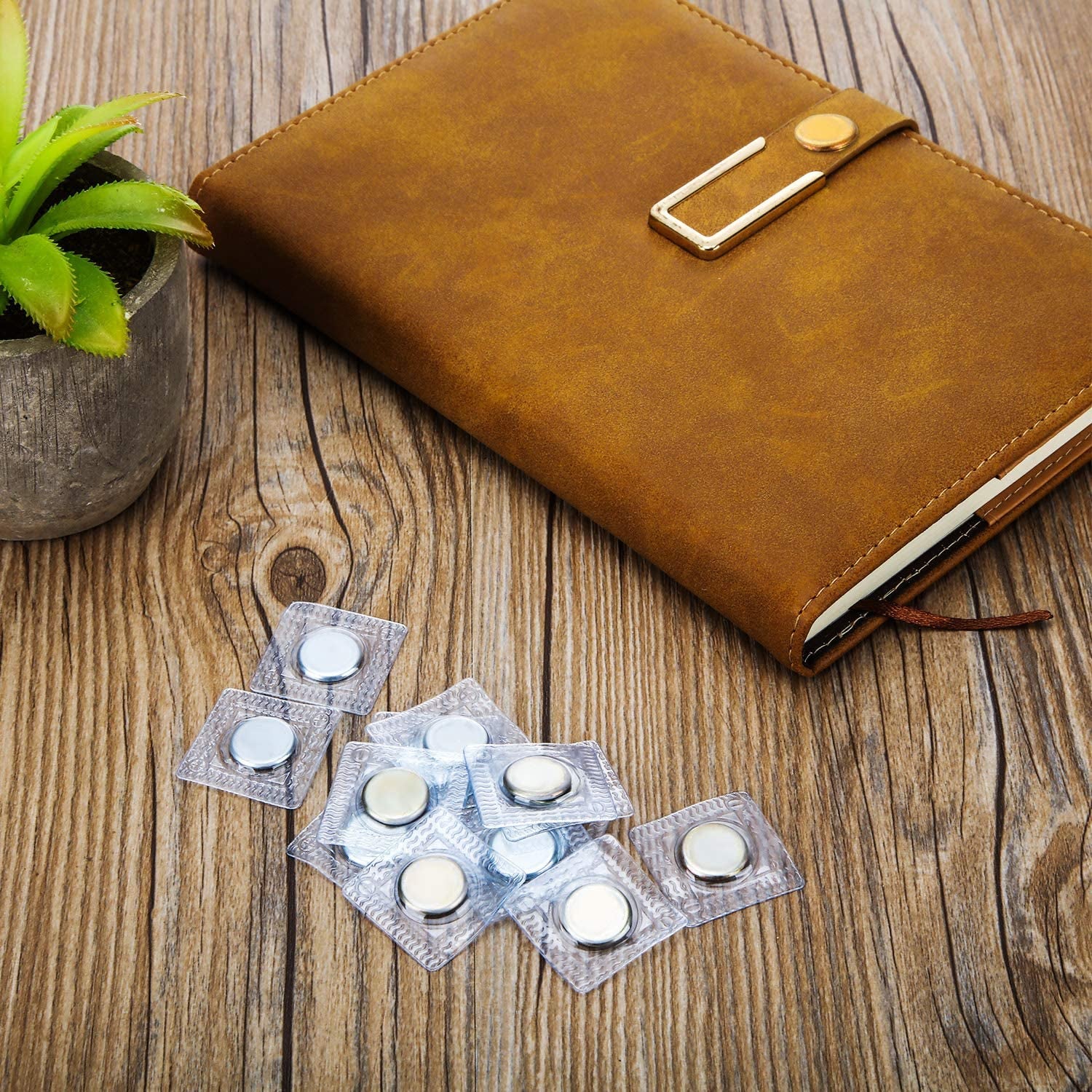 25 Pairs Hidden Sew Magnetic Snap Invisible Hidden Sew in PVC Hidden Purse Closure for Fastener Handbag Cloth Clasp DIY Craft Sewing Tools