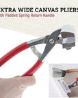 Heavy Duty Stretching Canvas Pliers with Spring Return Handles, and Staple Remover,3 in 1 Staple Gun for Upholstery with 1000 Staples for Art Oil Painting Stretching and Framing