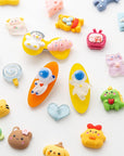 Slime Charms Cartoons Charms Cute Set - Mixed Lot Assorted Cartoons Kawaii Charms Resin Flatback Cute Sets for DIY Crafts Making,Decorations,Scrapbooking,Embellishments,Hair Clip 80Pcs