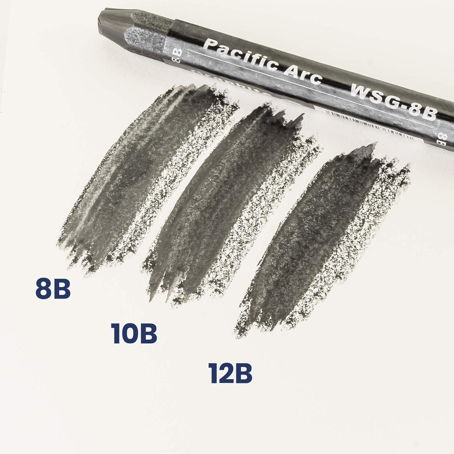 Jumbo Water Soluble Graphite Sticks Set of 3, Soft 12B, 10B, 8B