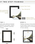 Canvas Float Frames 12X12 Frame, Black Square Frame for Finished Canvases, Vertical & Horizontal Wall Hanging Frame for Canvas Paintings (1-Pack)