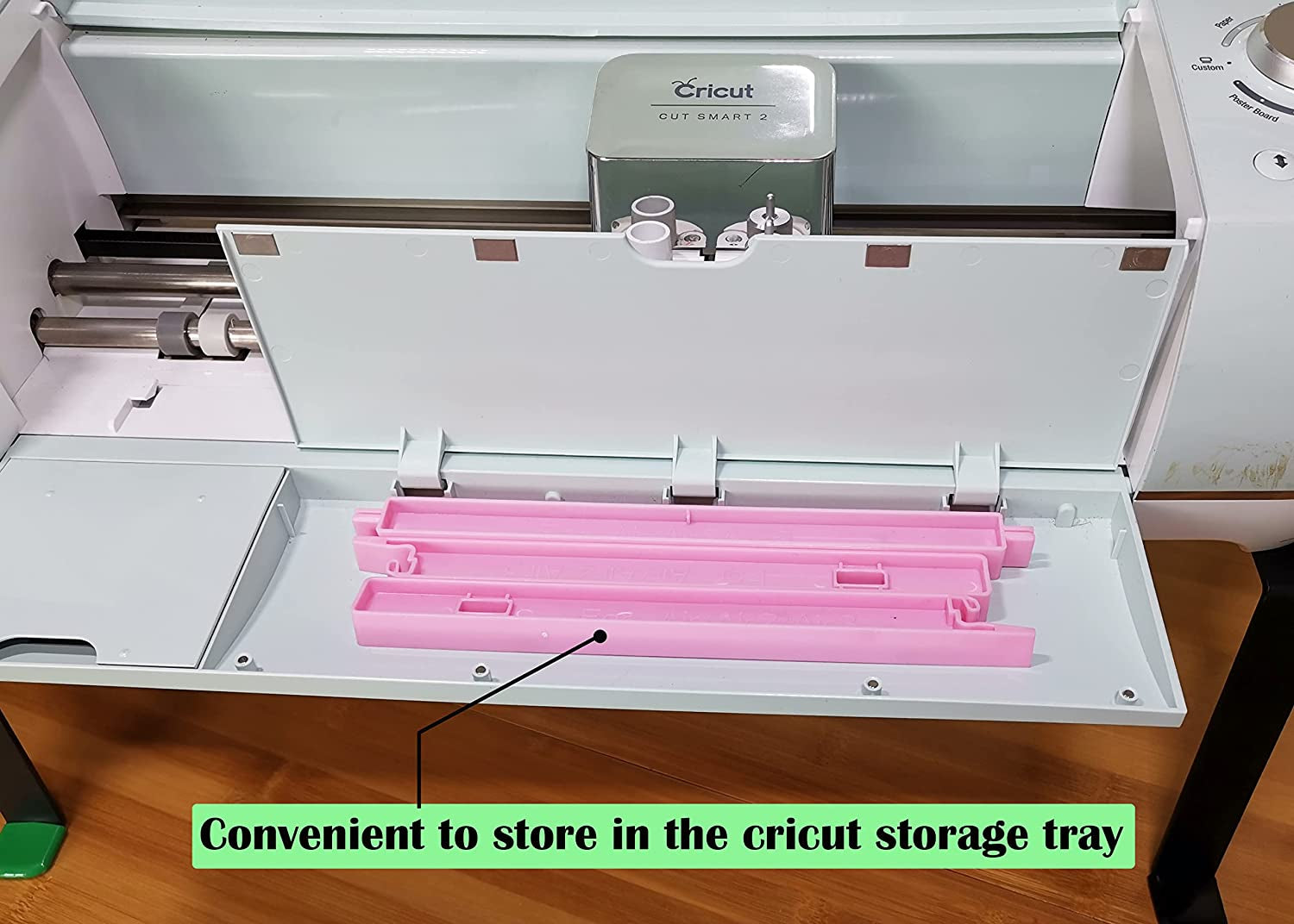 Extension Tray Compatible with Cricut Maker3 Maker and Explore Air3 Air2 Air,Cutting Mat Extender Support for Maker and Explore Air Series (Pink)