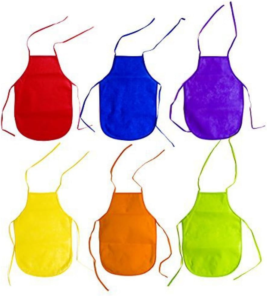 Children'S Artists Fabric Aprons - Kitchen, Classroom, Community Event, Crafts &amp; Art Painting Activity