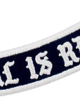 Real Is Rare Patch Embroidered Biker Applique Iron on Sew on Emblem