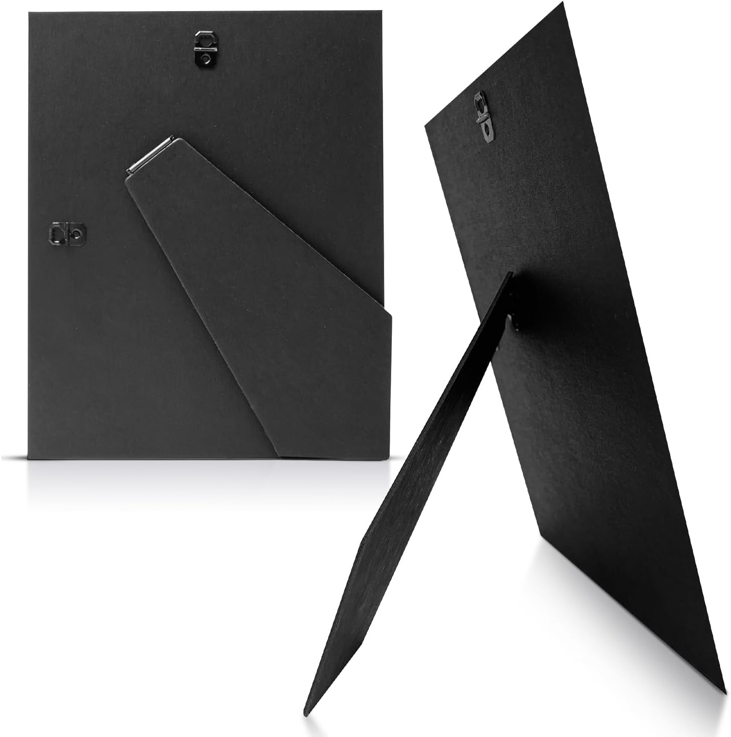 Adjustable Easel Backs, Easel Stand for Pictures, Solid Black Cardboard Back for 8X10 Picture Frame, Photo Easel Stand Perfect for Picture Frames, Tiles, Art &amp; More, Made in USA (Pack of 4)