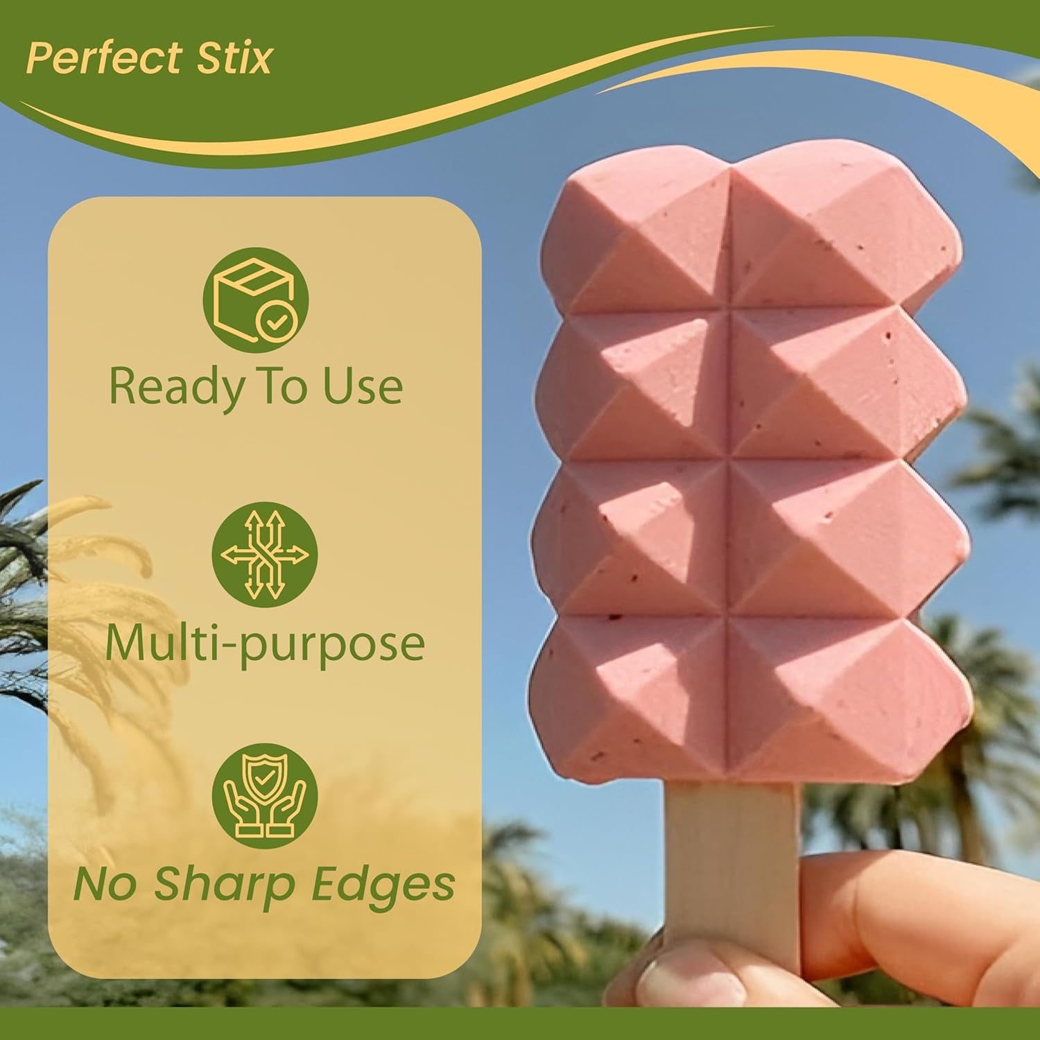 Wooden Poplar Wood Craft Sticks. Jumbo Size, 6 X 3/4, Wood, Natural Poplar Wood, 500Ct. Multipurpose Craft, Popsicles, Waxing, Arts and Crafts.