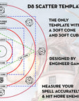 Spell Effect Templates for D&D | Maximize the Effects of Your Spells - Featuring a 30' Cone & 30' Cube, Random Direction Generator, for Use with DND, 5E Pathfinder by Guilt-Free Gaming