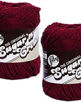 Sugar 'N Cream 100% Cotton Limited Edition Yarn ~ 2-Pack (Wine 