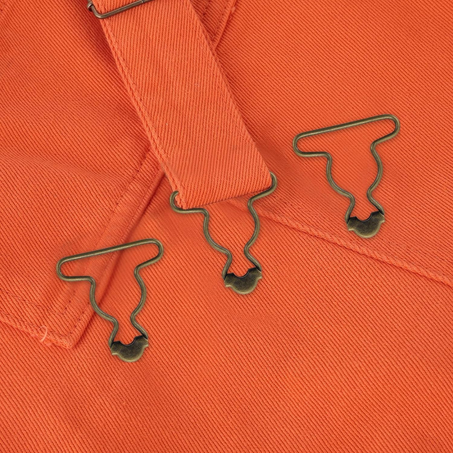 12Pcs Suspender Clips Dungaree Overall Buckles Matal Overall Clasp Replacement 1.5 Inch Overall Clips