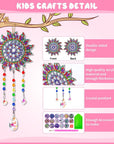 Crafts for Kids Ages 8-12, Birthday Gifts Presents for 6 7 8 9 10 11 Year Old Girls Diamond Painting Kits for Girl Toys Age 5-11 Teen Adults Wind Chimes Crystal Window Suncatcher for Home Garden Decor