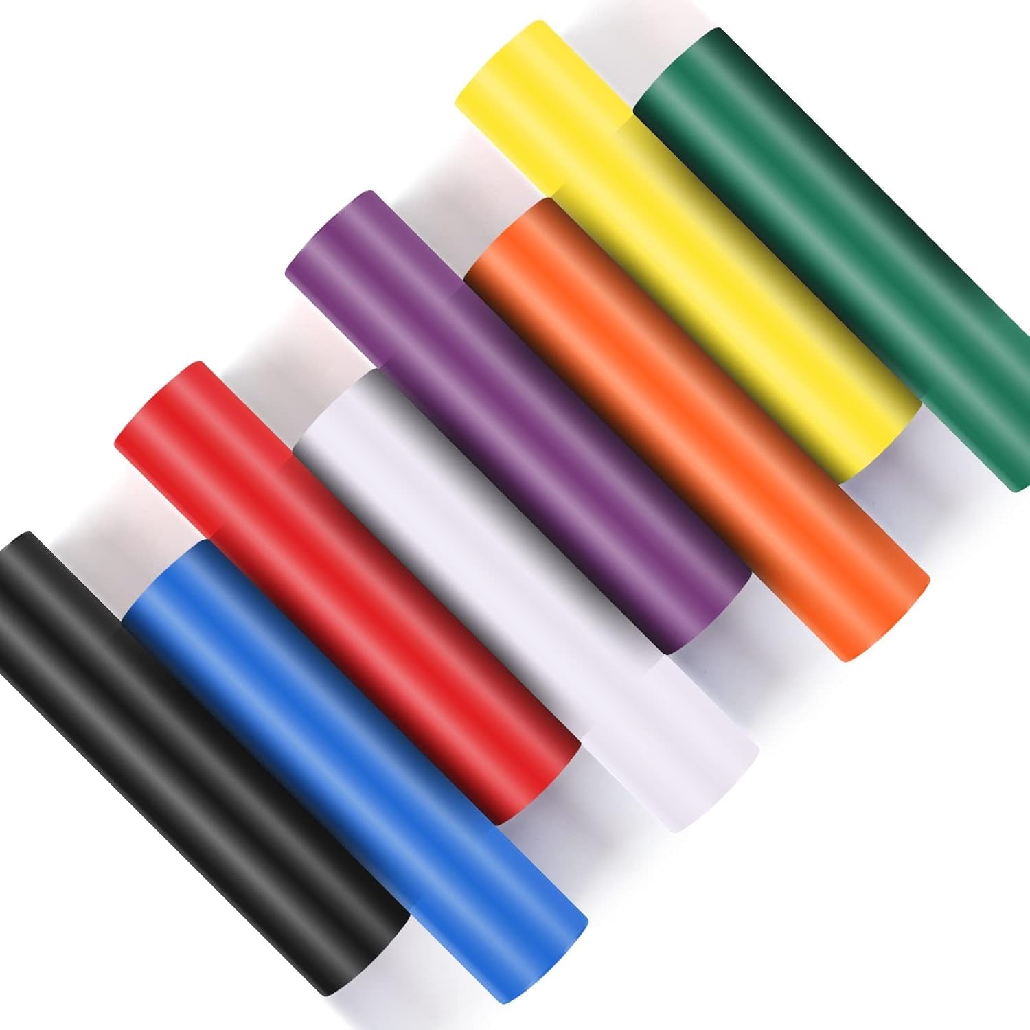 Permanent Smart Vinyl - 8 Colors Pack Matte Adhesive Vinyl for Cricut Joy Vinyl, 5.5”X 4FT Permanent Vinyl Roll, Adhesive Decal Sheets - Easy to Weed, No Need Cutting Mat