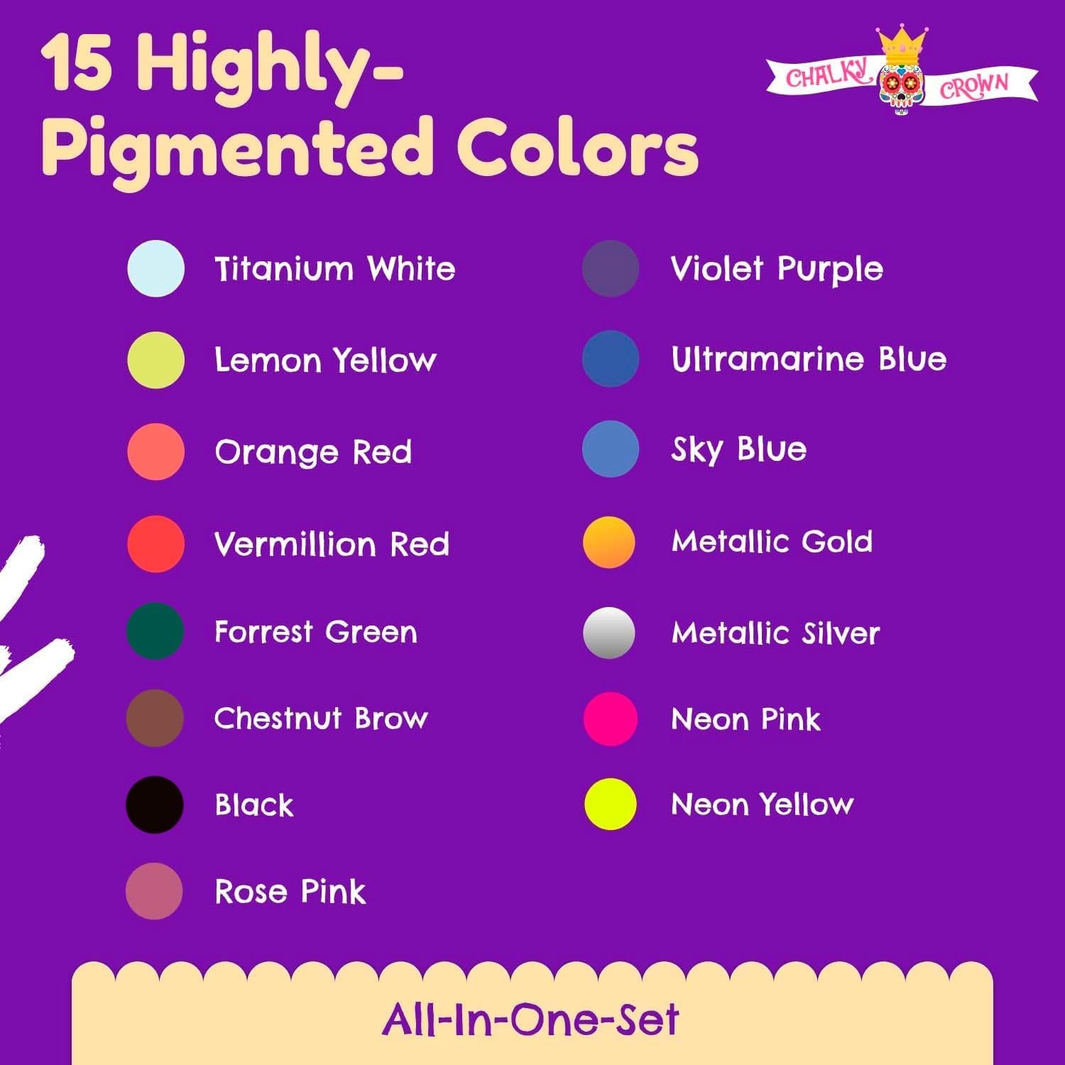 Permanent Fabric Paint for Clothes, 15 Colors - Fabric Paint for Canvas Textile Paint Cloth Paint Fabric Paint Set Fabric Paints Child Safe Paint for Fabric with 10 Brushes & Storage Box (60Ml Each)