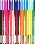 Uchida Le Pens Multicolor Set - 36 Colors Complete Set - Le Pen Pens for Journaling - Smudge Proof Fine Pens for Writing, Drawing - 0.3 Fine Line Lepen Pen Set
