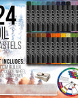 102-Piece Deluxe Wooden Art Supply Set - 24 Watercolors, 17 Brushes, 24 Colored Pencils, Sketch Pads