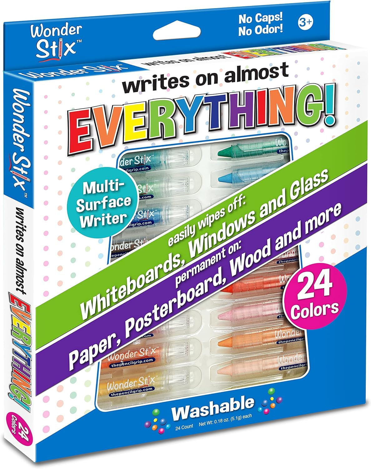 Wonder Stix Pastel Colors Dustless Chalk Crayon 12 Pack